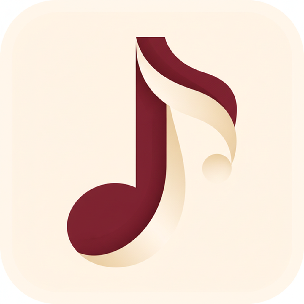 generate customized tiktok icon with my logo colors #9B1B30 and #FFF2e2